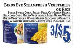 Trade Fair Supermarket Birds Eye Steamfresh Vegetables OR Rice offer