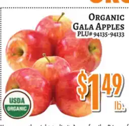 Trade Fair Supermarket ORGANIC GALA APPLES offer