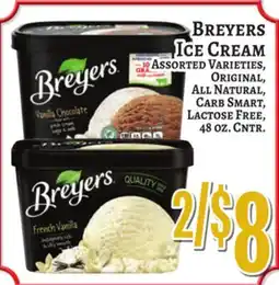 Trade Fair Supermarket BREYERS ICE CREAM offer