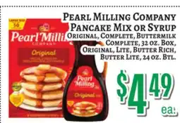 Trade Fair Supermarket PEARL MILLING COMPANY PANCAKE MIX OR SYRUP offer