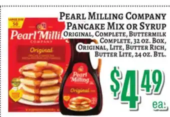 Trade Fair Supermarket PEARL MILLING COMPANY PANCAKE MIX OR SYRUP offer
