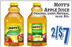 Trade Fair Supermarket MOTT'S APPLE JUICE offer