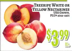 Trade Fair Supermarket Treeriipe White Or Yellow Nectarines offer