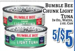 Trade Fair Supermarket Bumble Bee Chunk Light Tuna offer