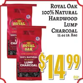 Trade Fair Supermarket Royal Oak 100% NATURAL Hardwood LUMP CHARCOAL offer