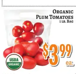 Trade Fair Supermarket ORGANIC PLUM TOMATOES offer