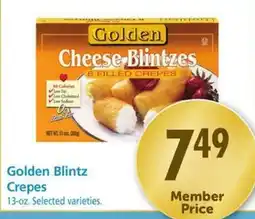 Safeway Golden Cheese Blintzes offer