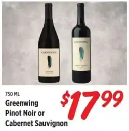 Rouses Greenwing Pinot Noir or Cabernet Sauvignon offer