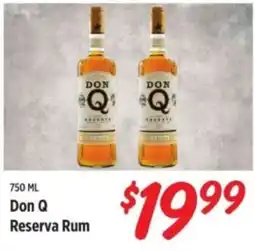 Rouses Don Q reserva rum offer