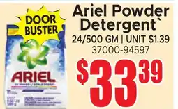 Jetro Ariel Powder Detergent offer