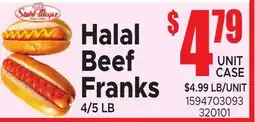 Jetro Halal Beef Franks offer
