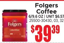 Jetro Folgers Coffee offer