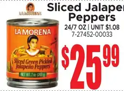 Jetro Sliced Jalapeño Peppers offer