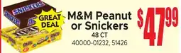 Jetro M&M Peanut or Snickers offer