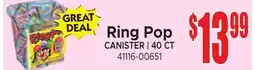 Jetro Ring Pop CANISTER | 40 CT offer