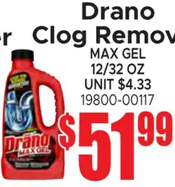 Jetro Drano Clog Remover MAX GEL offer