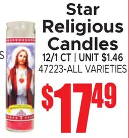 Jetro Star Religious Candles offer