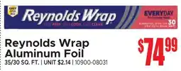Jetro Reynolds Wrap Aluminum Foil offer
