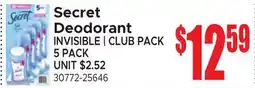 Jetro Secret Deodorant INVISIBLE | CLUB PACK offer