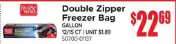 Jetro Double Zipper Freezer Bag offer
