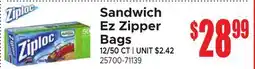 Jetro Sandwich Ez Zipper Bags offer