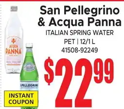 Jetro San Pellegrino & Acqua Panna ITALIAN SPRING WATER offer