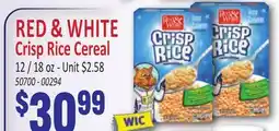 Jetro RED & WHITE Crisp Rice Cereal offer
