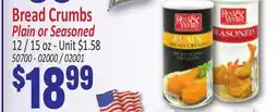 Jetro Bread Crumbs Plain or Seasoned offer