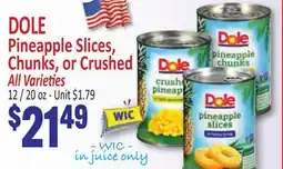 Jetro DOLE Pineapple Slices, Chunks, or Crushed offer