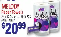 Jetro MELODY Paper Towels offer