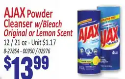 Jetro AJAX Powder Cleanser w/Bleach Original or Lemon Scent offer