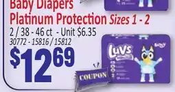 Jetro Baby Diapers Platinum Protection Sizes 1 - 2 offer