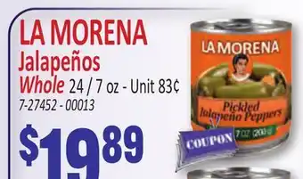 Jetro LA MORENA Jalapeños offer
