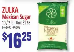 Jetro ZULKA Mexican Sugar offer