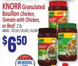 Jetro KNORR Granulated Bouillon Chicken, Tomato with Chicken, or Beef offer