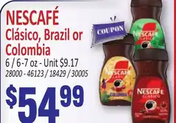 Jetro NESCAFÉ Clásico, Brazil or Colombia offer