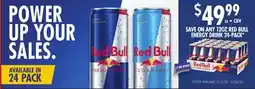 Jetro SAVE ON ANY 12OZ RED BULL ENERGY DRINK 24-PACK offer
