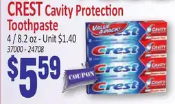 Jetro CREST Cavity Protection Toothpaste offer