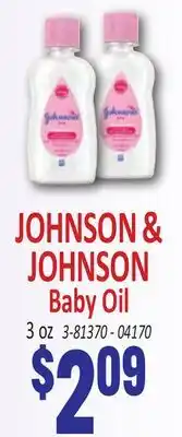 Jetro JOHNSON & JOHNSON Baby Oil offer