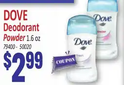 Jetro DOVE Deodorant Powder offer