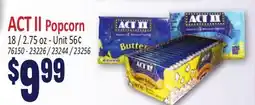 Jetro ACT II Popcorn offer