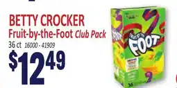 Jetro BETTY CROCKER Fruit-by-the-Foot Club Pack offer