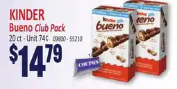 Jetro KINDER Bueno Club Pack offer