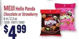 Jetro MEIJI Hello Panda Chocolate or Strawberry offer