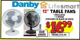 Ollie's 12 TABLE FANS offer