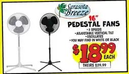 Ollie's Sarasota Breeze 16 PEDESTAL FANS offer