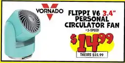 Ollie's VORNADO FLIPPI V6 3.4 PERSONAL CIRCULATOR FAN offer