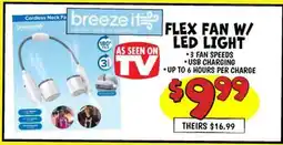 Ollie's FLEX FAN W/ LED LIGHT offer