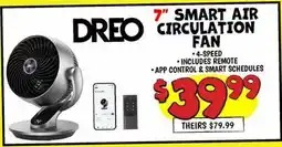 Ollie's DREO 7 SMART AIR CIRCULATION FAN offer