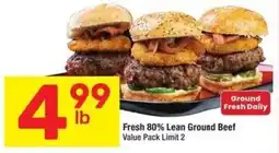 Albertsons Fresh 80% Lean Ground Beef offer